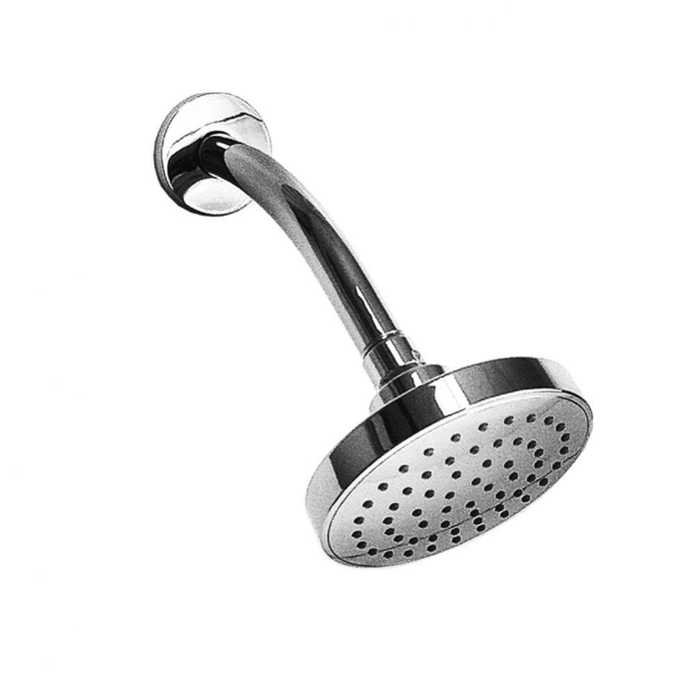 Aerated Shower Head And Arm And Flange