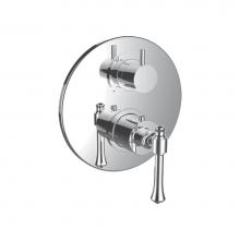 Santec 7099AT10-TM - 1/2'' Thermostatic Trim W/ At Handle And 3-Way Diverter (Non-Shared) - (Uses Th-8310 Val