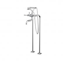 Santec 7050ED10 - Floor Mount Tub Filler with Hand Shower