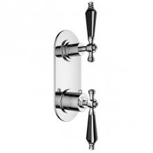 Santec 7197BT10-TM - TRIM (Non-Shared Function) - 1/2'' Thermostatic Trim with Volume Control and 2-Way Diver