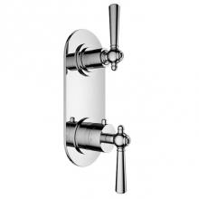 Santec 7199DI10-TM - TRIM (Non-Shared Function) - 1/2'' Thermostatic Trim with Volume Control and 3-Way Diver