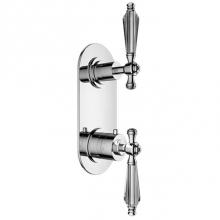 Santec 7196KT10-TM - TRIM (Shared Function) - 1/2'' Thermostatic Trim with Volume Control and 2-Way Diverter