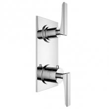 Santec 7196SQ10-TM - TRIM (Shared Function) - 1/2'' Thermostatic Trim with Volume Control and 2-Way Diverter