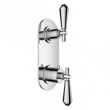 Santec 7196VC10-TM - TRIM (Shared Function) - 1/2'' Thermostatic Trim with Volume Control and 2-Way Diverter