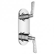 Santec 7199XL10-TM - TRIM (Non-Shared Function) - 1/2'' Thermostatic Trim with Volume Control and 3-Way Diver