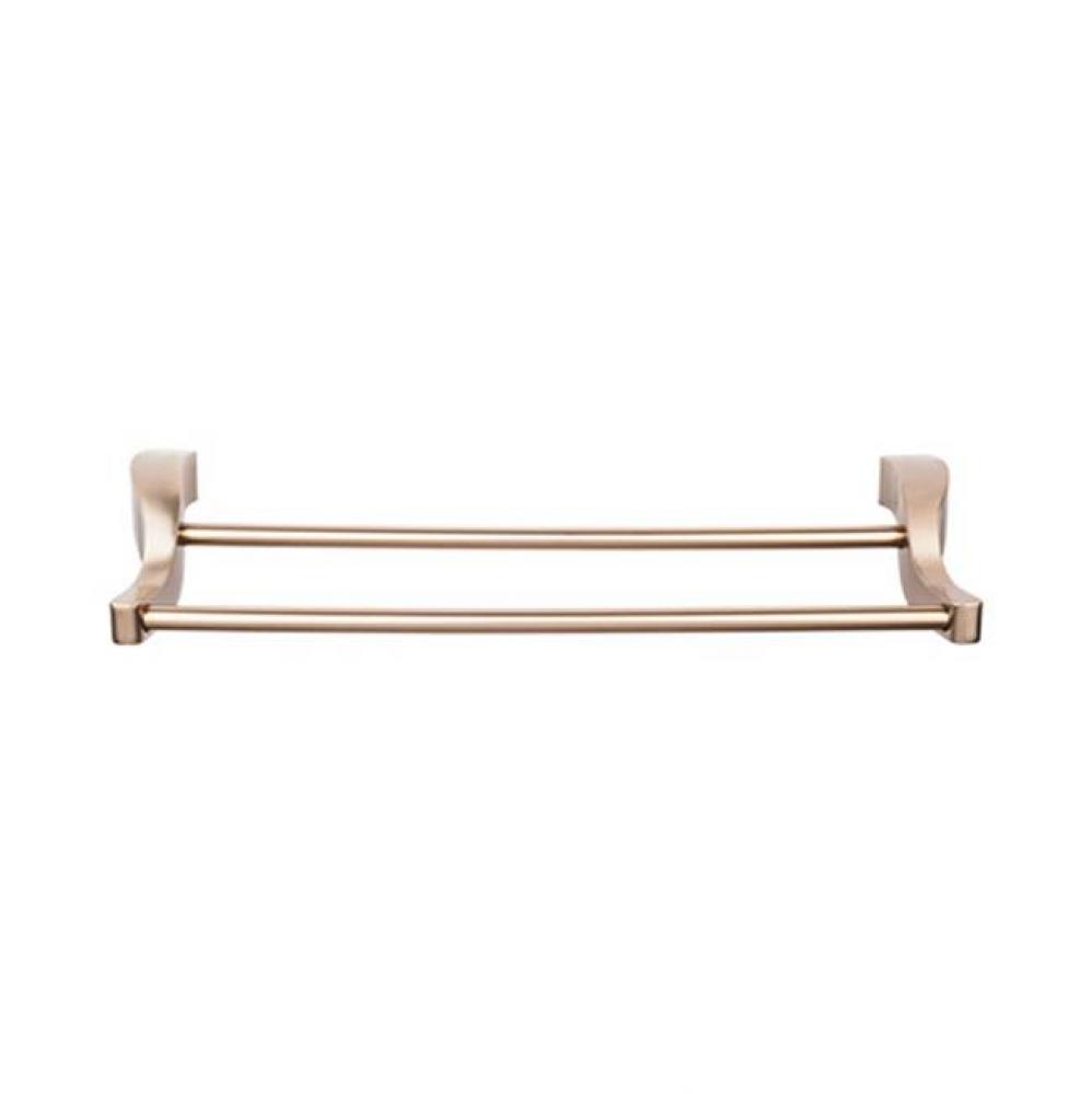 Aqua Bath Towel Bar 30 Inch Double Brushed Bronze