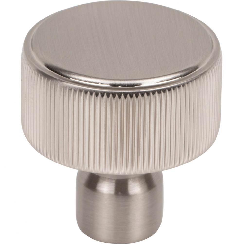Dempsey Round Knob 1 1/4 Inch Brushed Satin Nickel