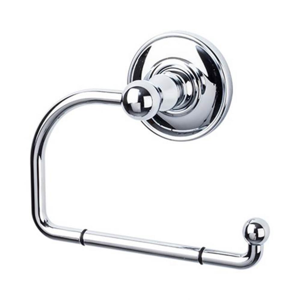 Edwardian Bath Tissue Hook Plain Backplate Polished Chrome