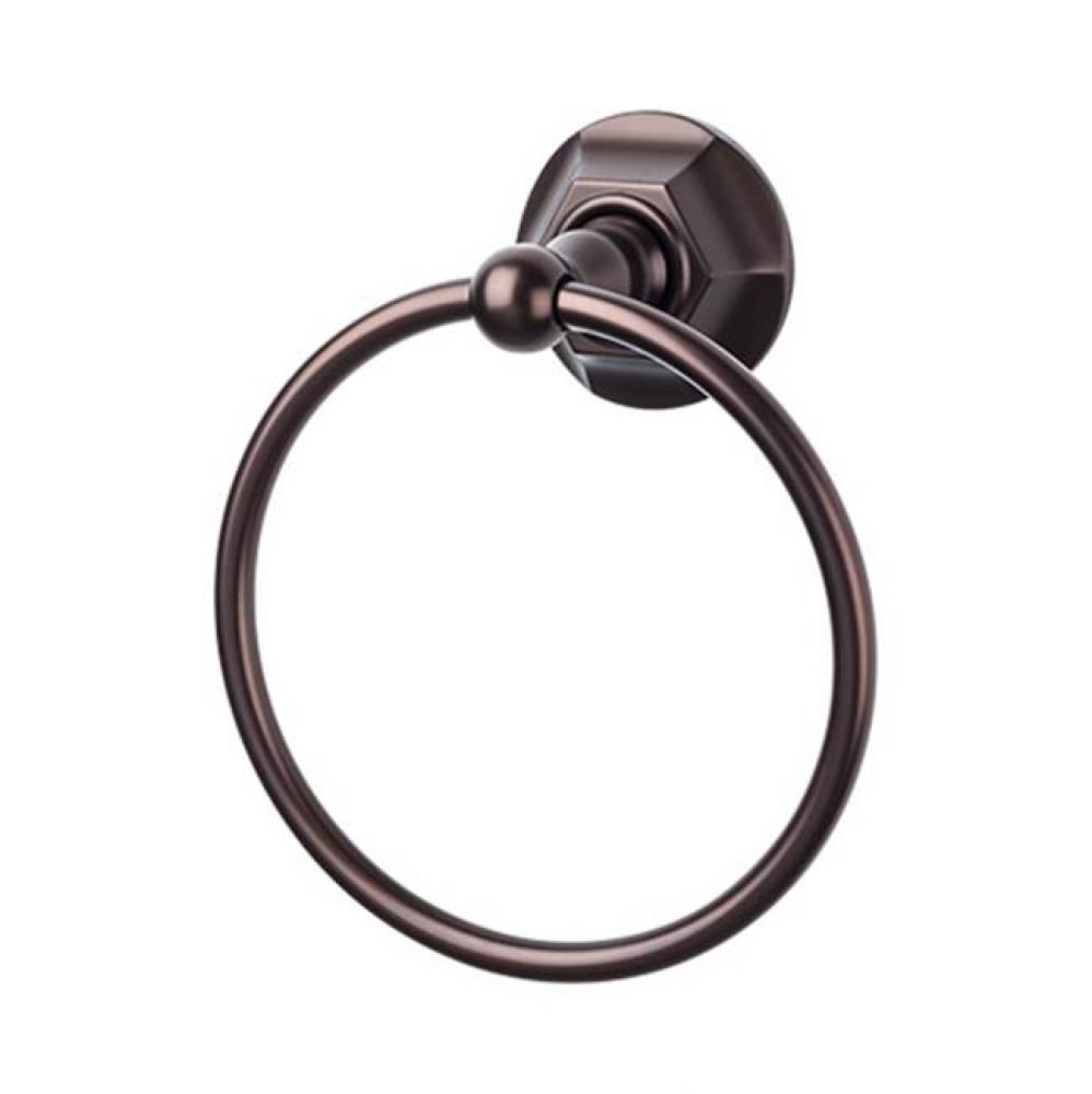 Edwardian Bath Ring Hex Backplate Oil Rubbed Bronze