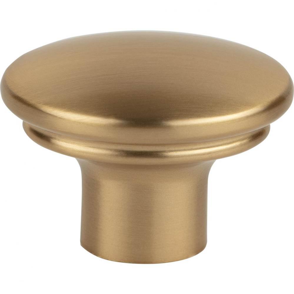 Julian Oval Knob 1 3/8 Inch Honey Bronze