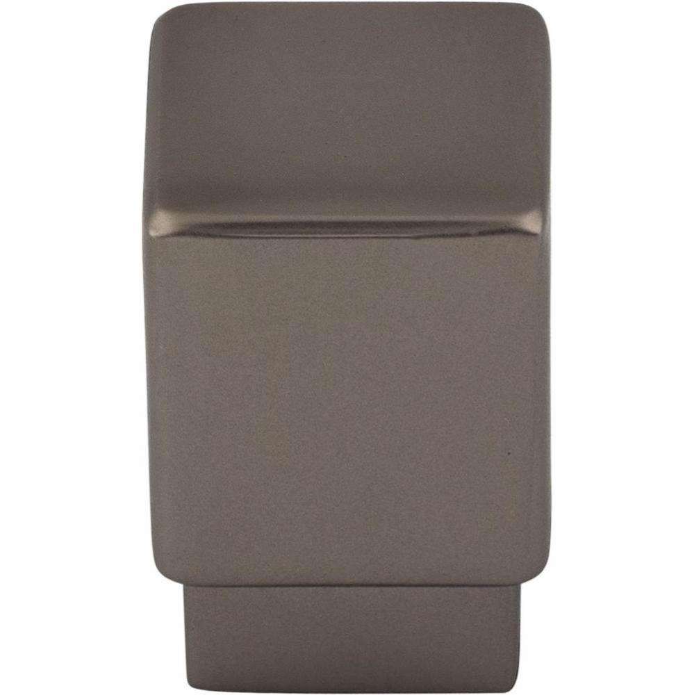 Tapered Square Knob 3/4 Inch Ash Gray