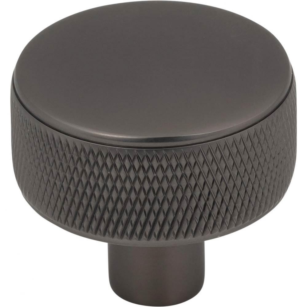 Burnham Round Knob 1 1/4 Inch Ash Gray