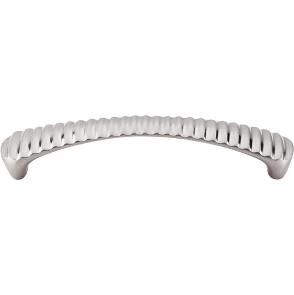 Grooved Pull 5 1/16 Inch (c-c) Brushed Satin Nickel