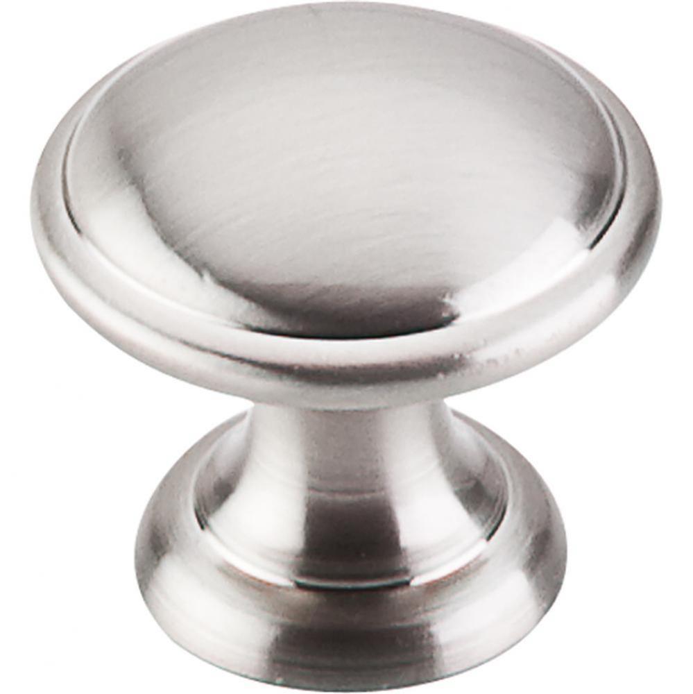 Rounded Knob 1 1/4 Inch Brushed Satin Nickel