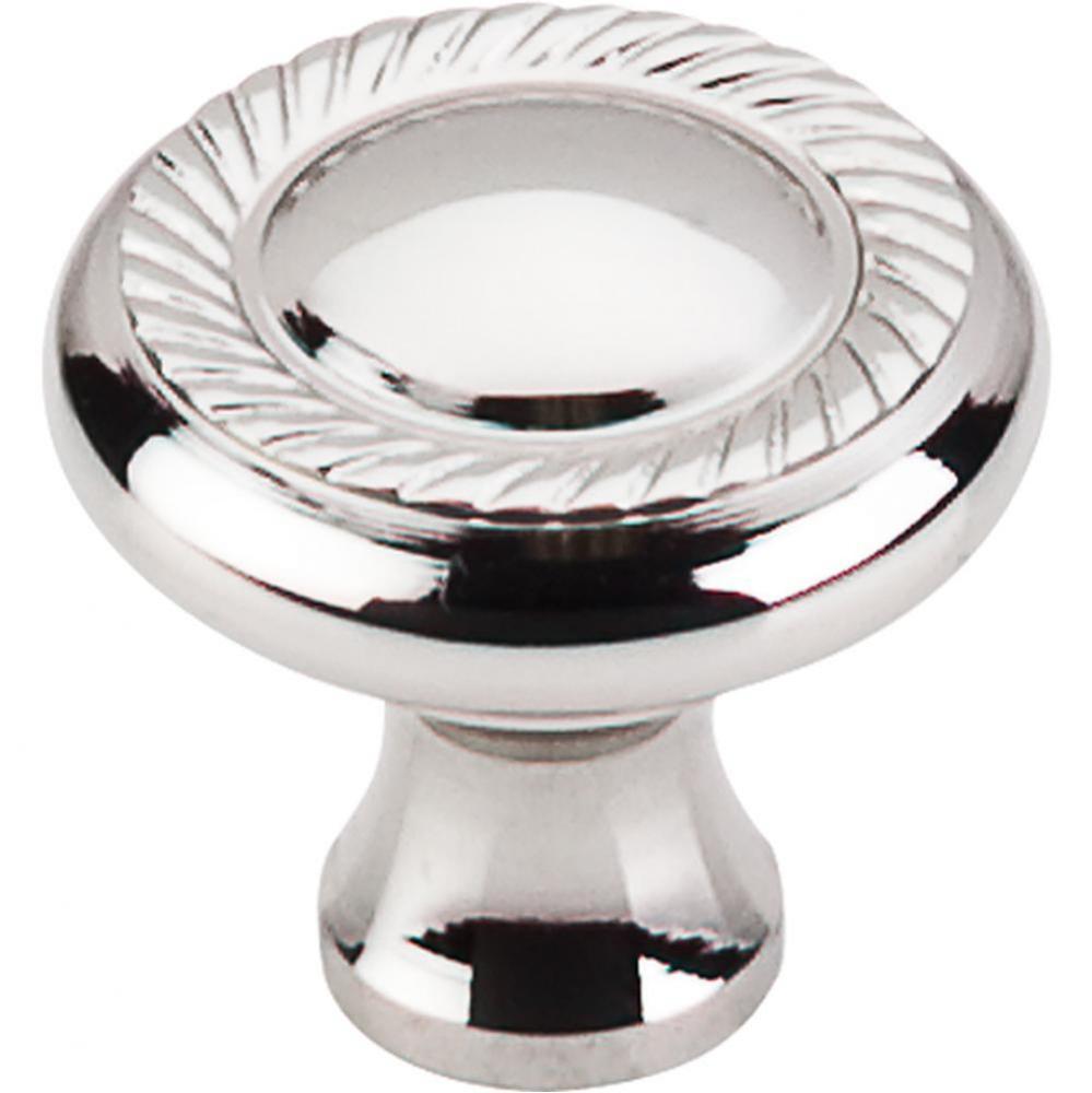 Swirl Cut Knob 1 1/4 Inch Polished Nickel
