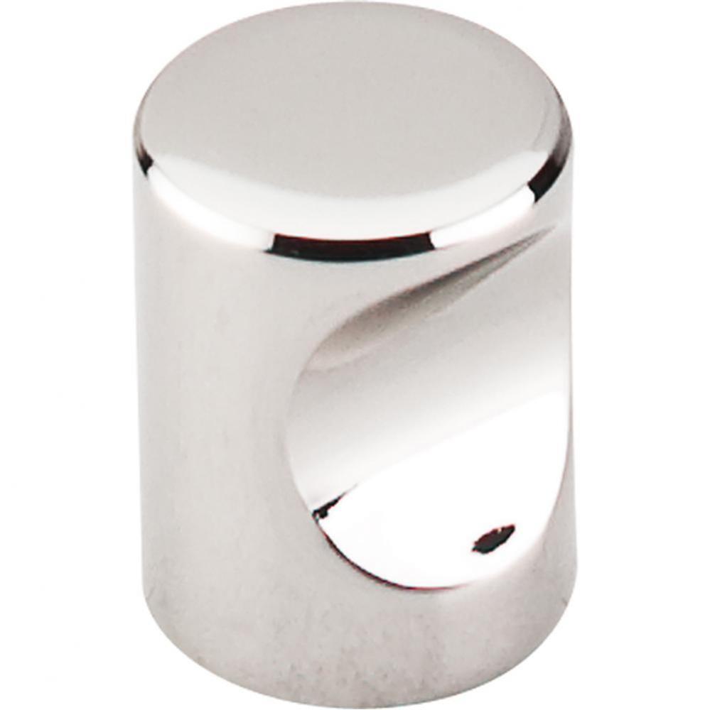 Nouveau Indent Knob 3/4 Inch Polished Nickel