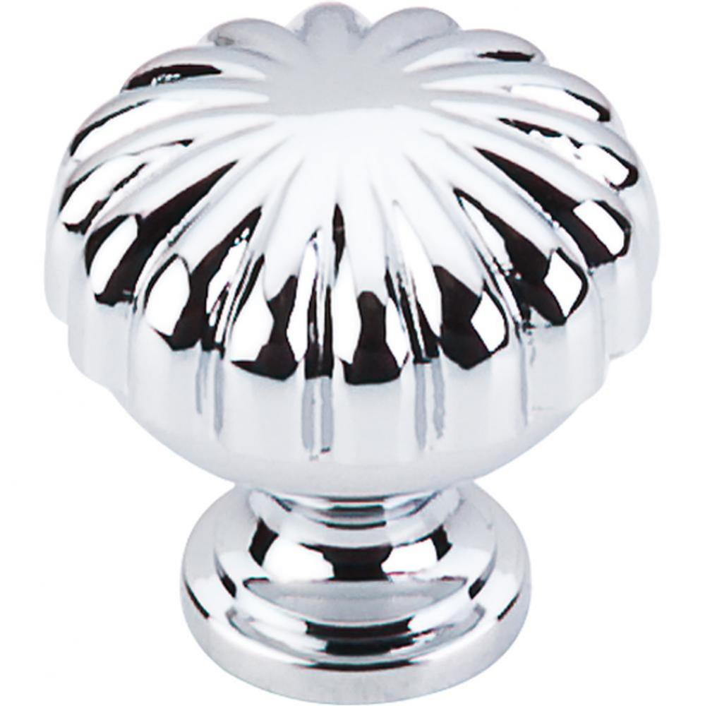 Melon Knob 1 1/4 Inch Polished Chrome