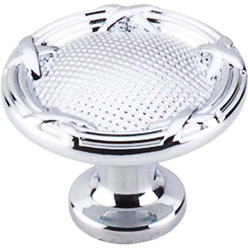 Ribbon and Reed Knob 1 1/4 Inch Polished Chrome