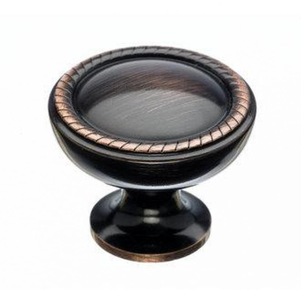 Emboss Knob 1 1/4 Inch Tuscan Bronze