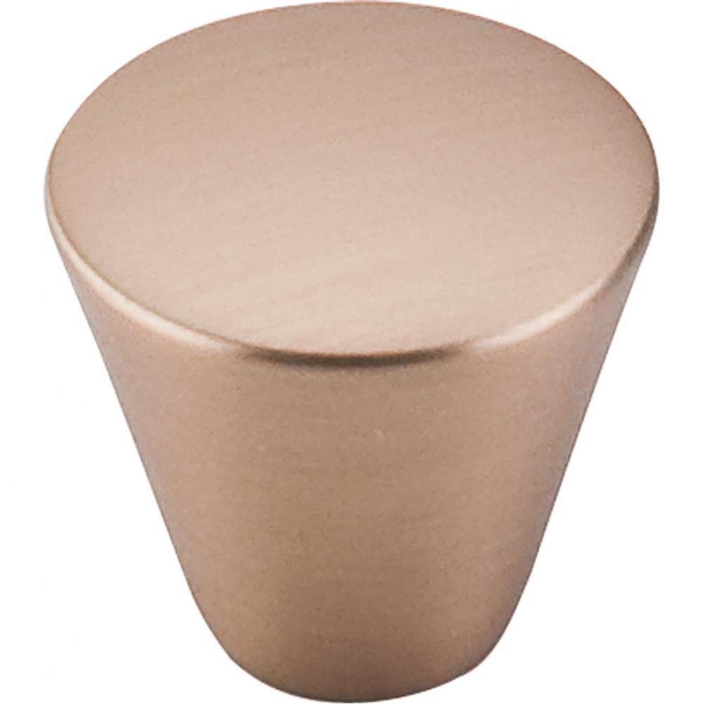 Cone Knob 1 1/16 Inch Brushed Bronze