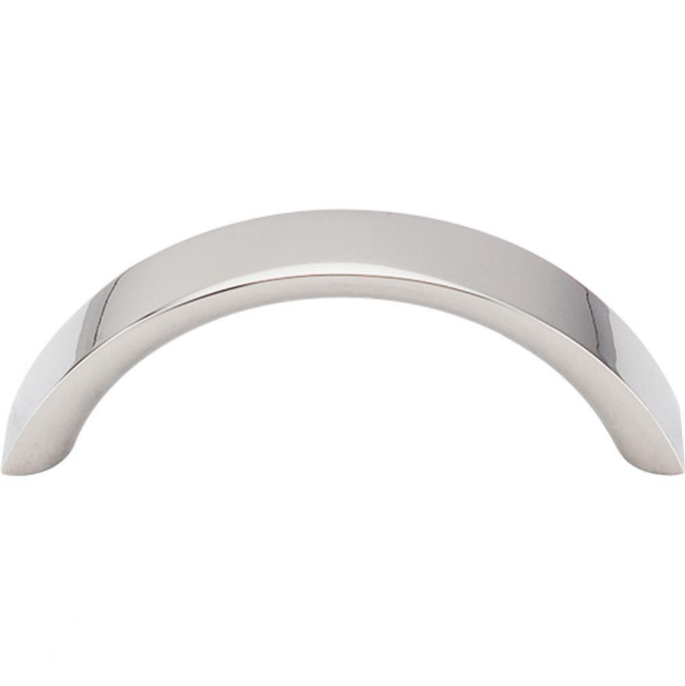 Crescent Pull 3 Inch (c-c) Polished Nickel