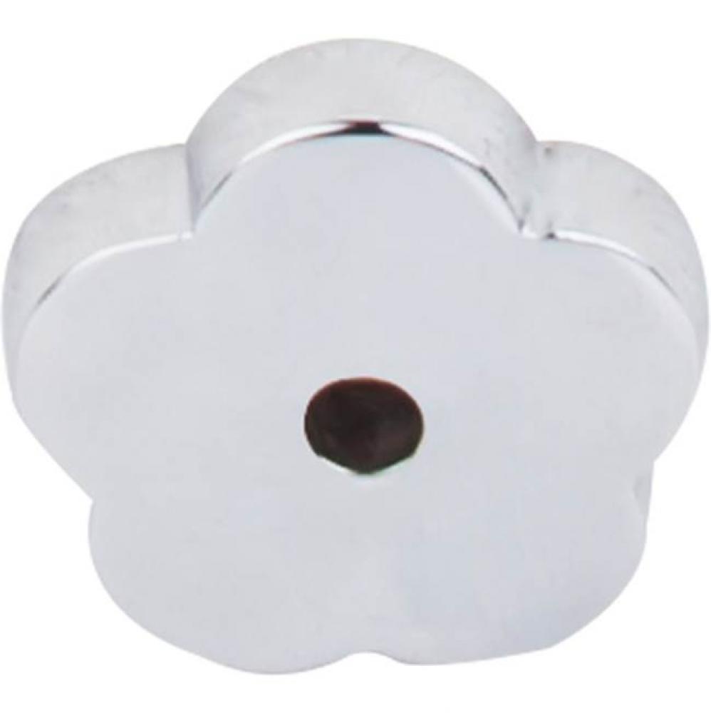 Aspen II Flower Backplate 1 Inch Polished Chrome