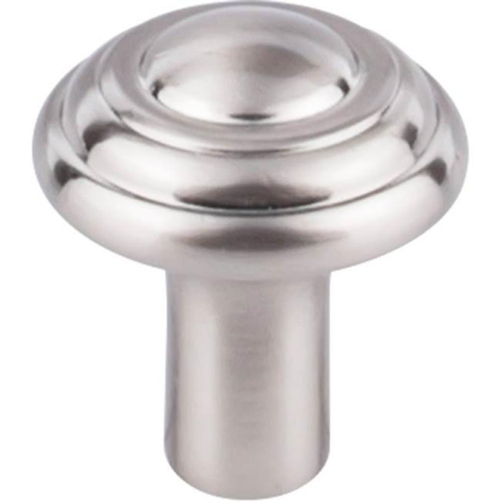Aspen II Button Knob 1 1/4 Inch Brushed Satin Nickel