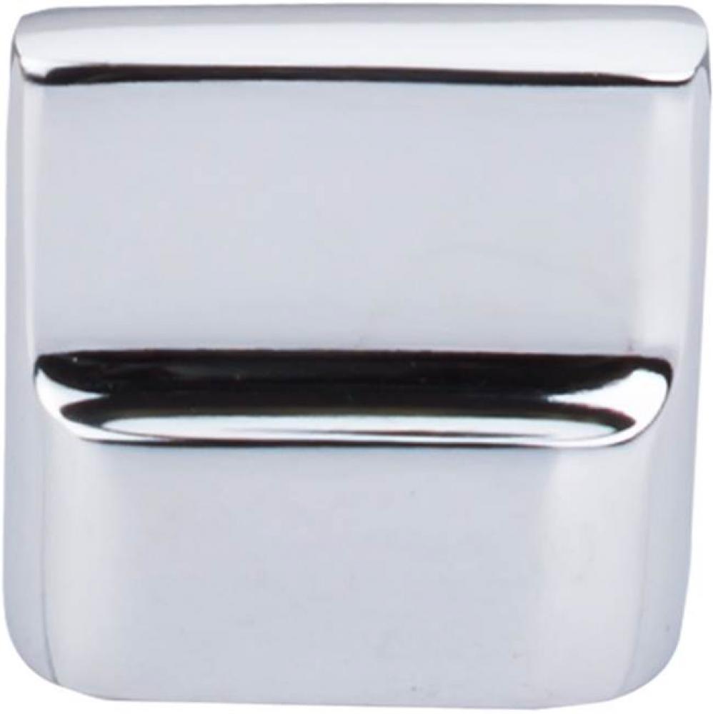 Aspen II Flat Sided Knob 7/8 Inch (c-c) Polished Chrome