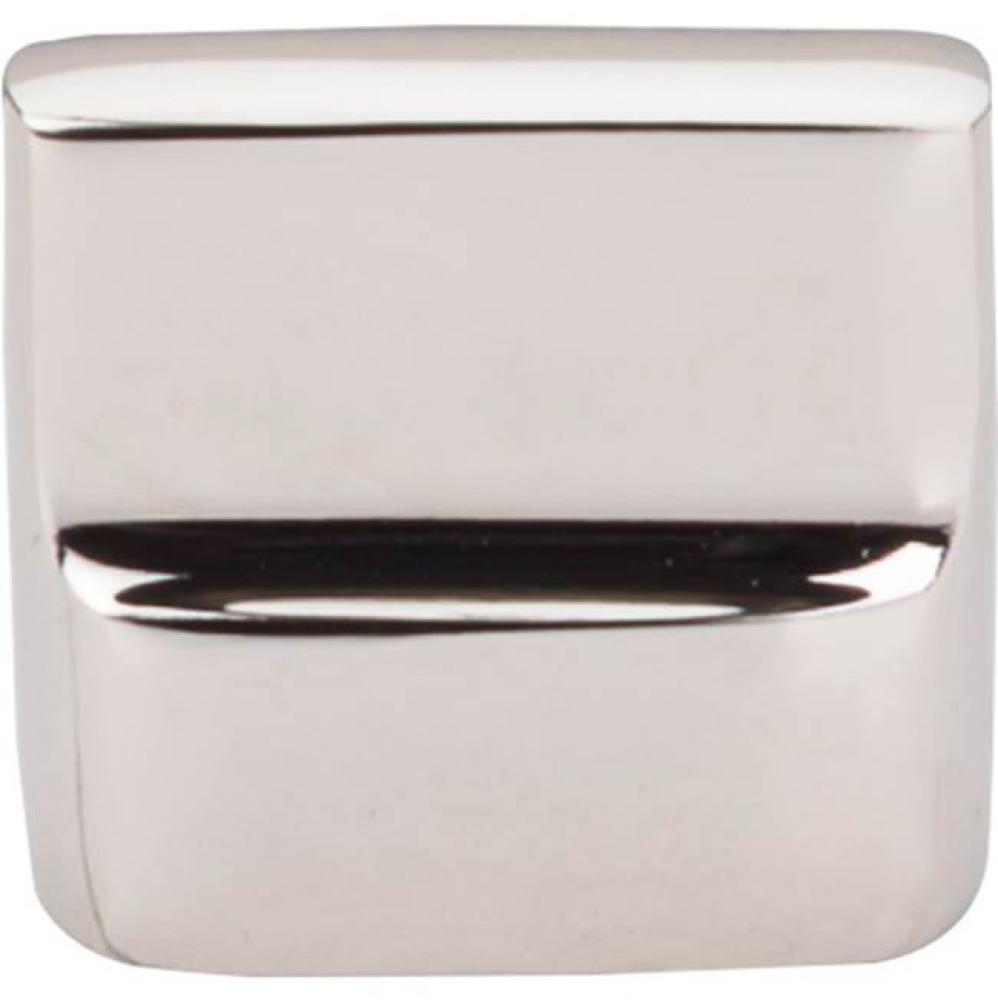 Aspen II Flat Sided Knob 7/8 Inch (c-c) Polished Nickel