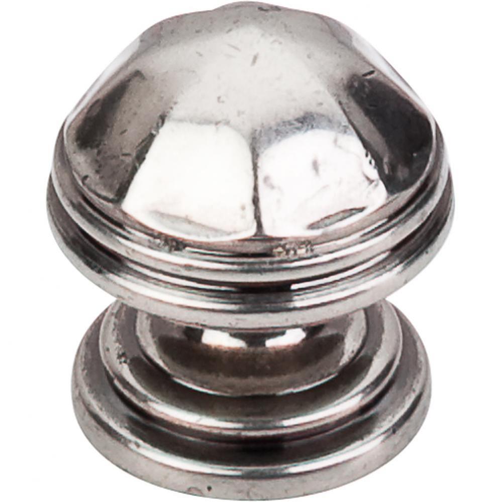 London Knob 1 1/4 Inch Pewter Antique