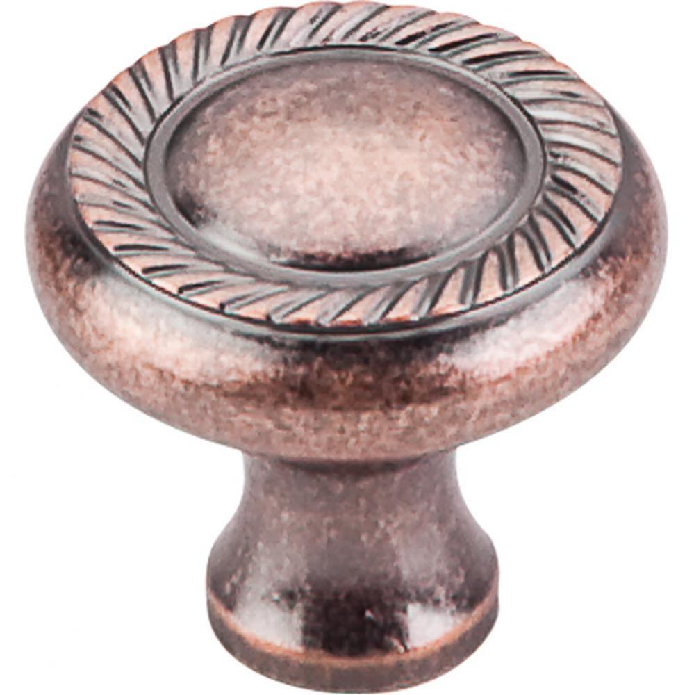 Swirl Cut Knob 1 1/4 Inch Antique Copper