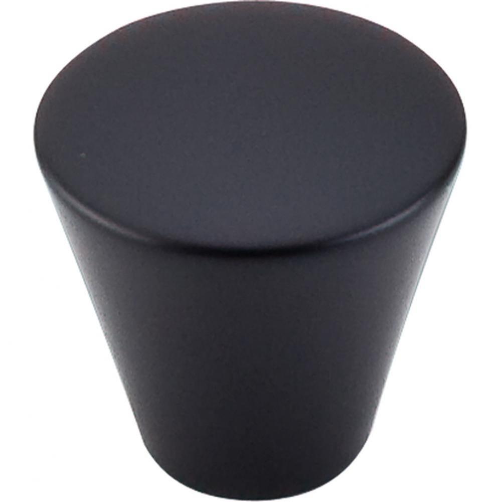 Cone Knob 1 1/16 Inch Flat Black