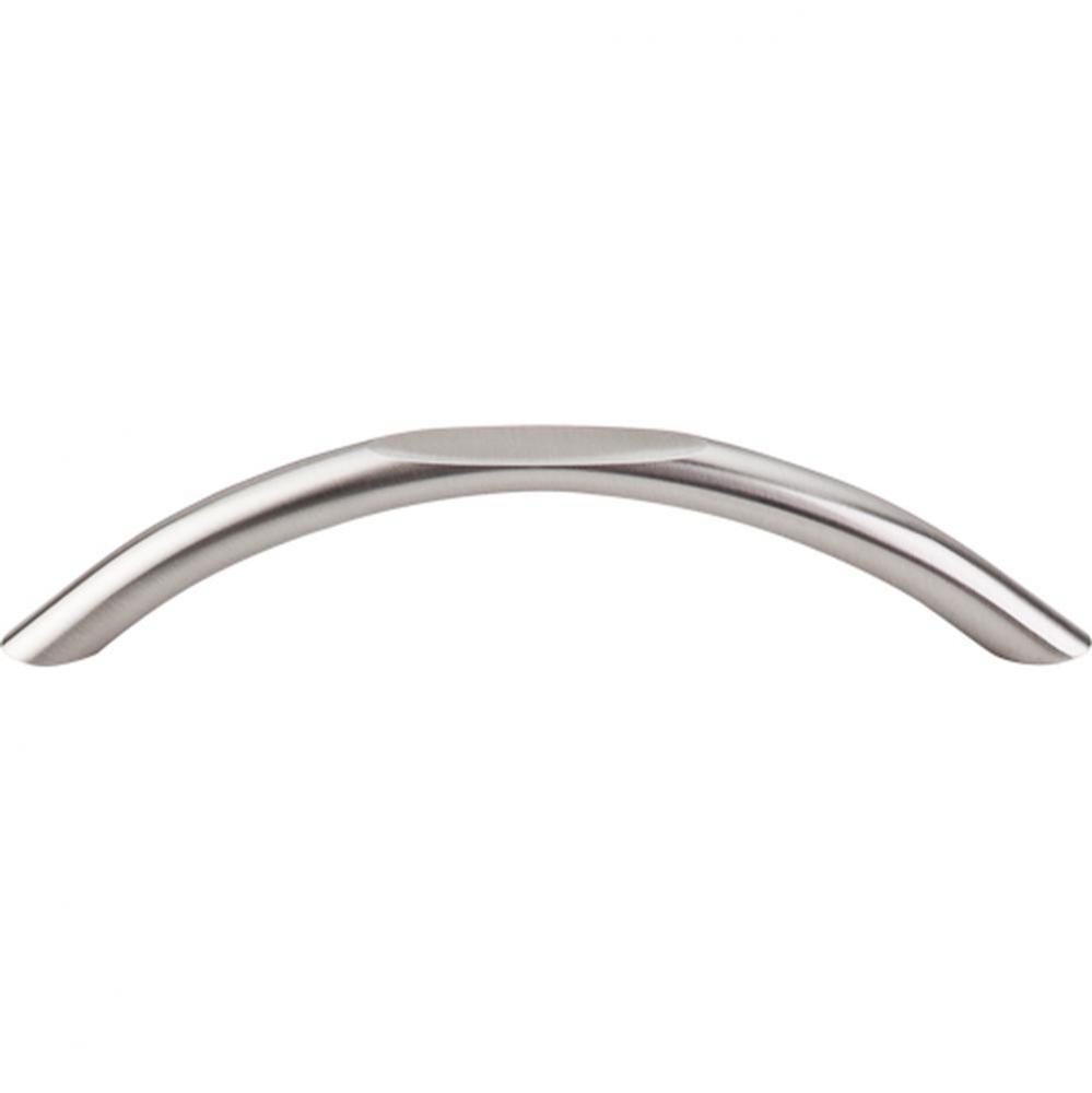 Curved Pull 5 1/16 Inch (c-c) Brushed Satin Nickel