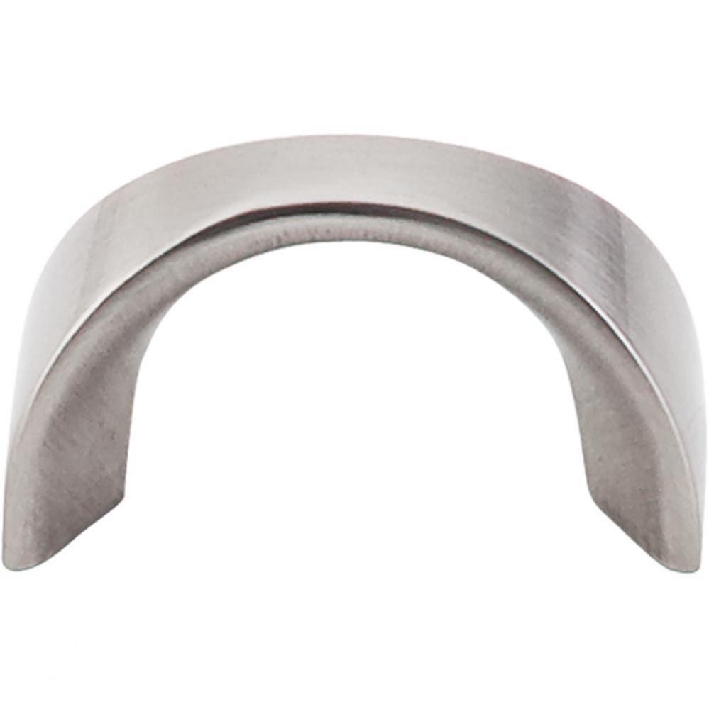 Crescent U-Pull 1 1/4 Inch (c-c) Brushed Satin Nickel
