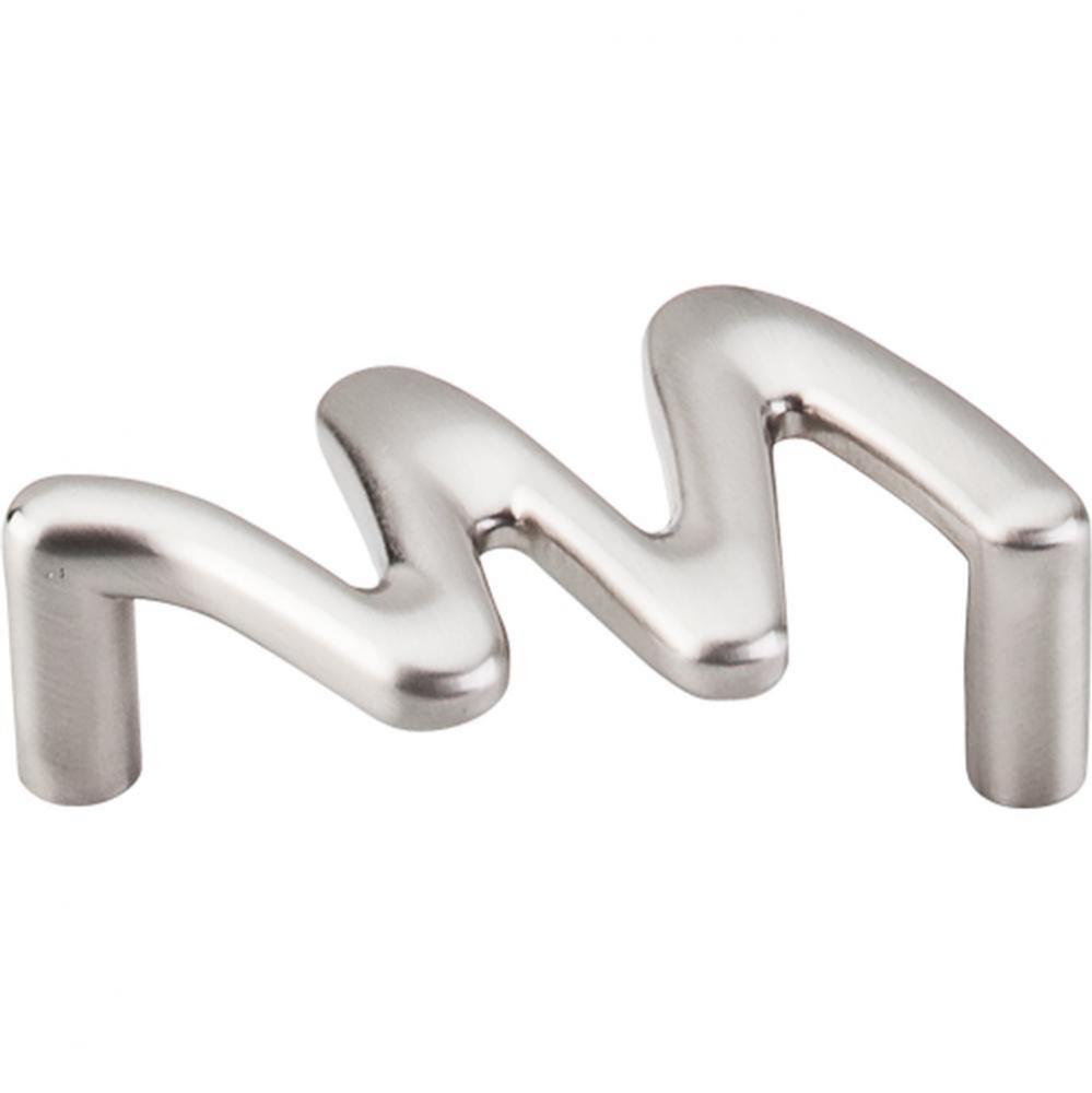 Squiggly Pull 2 1/2 Inch (c-c) Brushed Satin Nickel