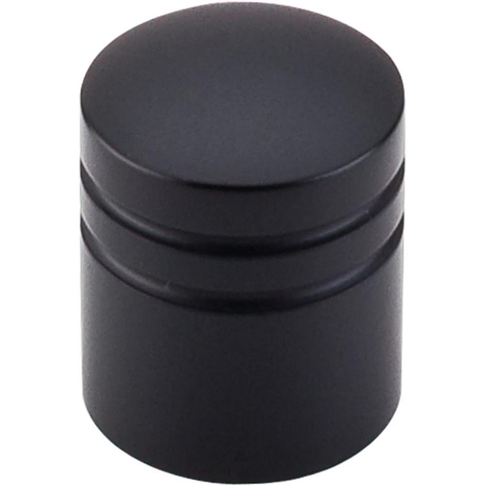 Stacked Knob 1 Inch Flat Black