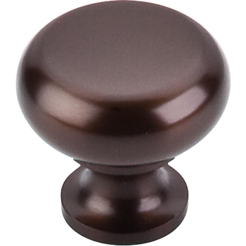 Flat Faced Knob 1 1/4 Inch Oil Rubbed Bronze