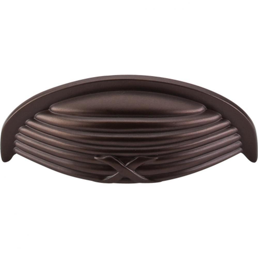 Ribbon and Reed Cup Pull 3 Inch (c-c) Oil Rubbed Bronze