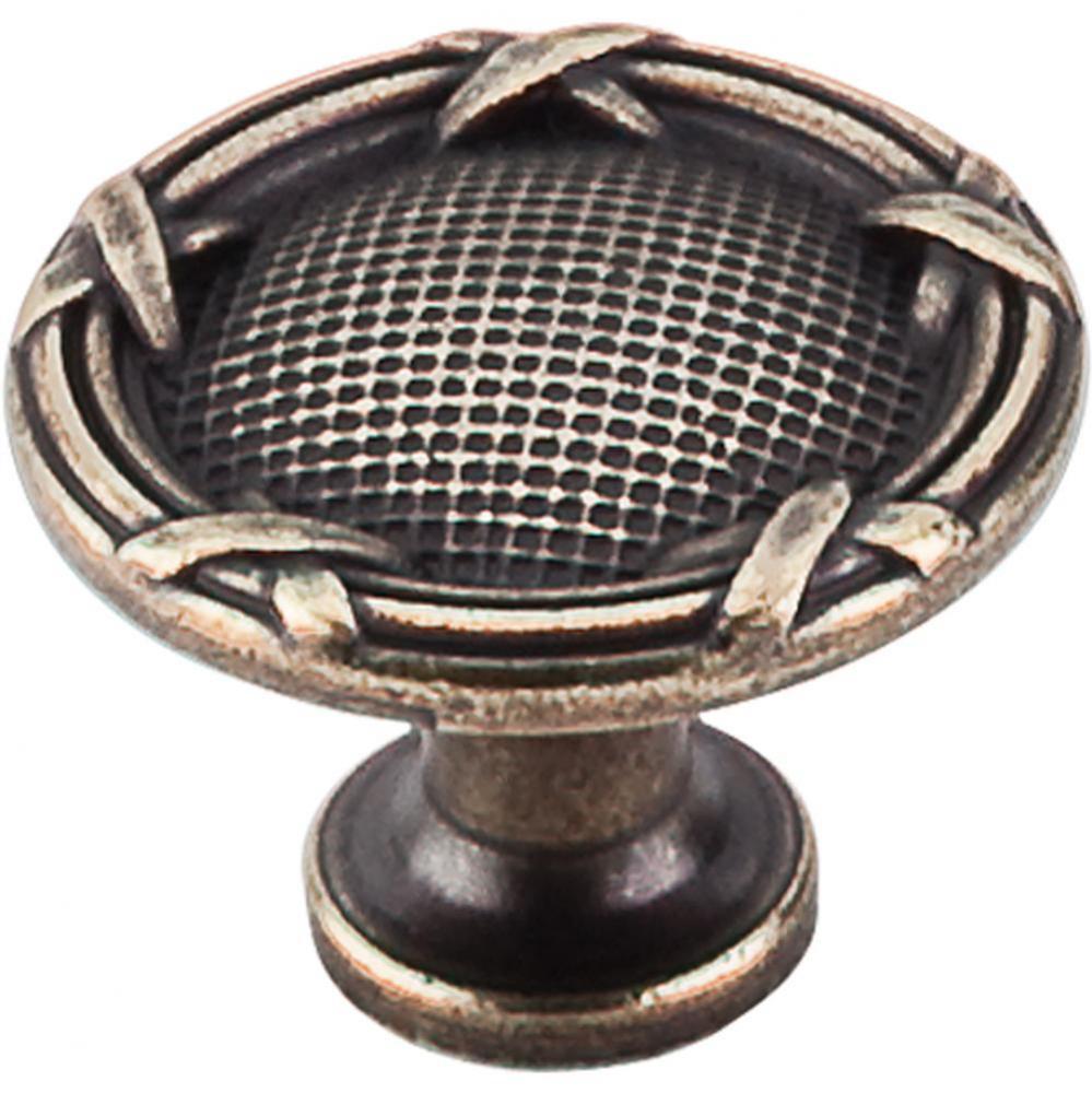 Ribbon and Reed Knob 1 1/4 Inch German Bronze