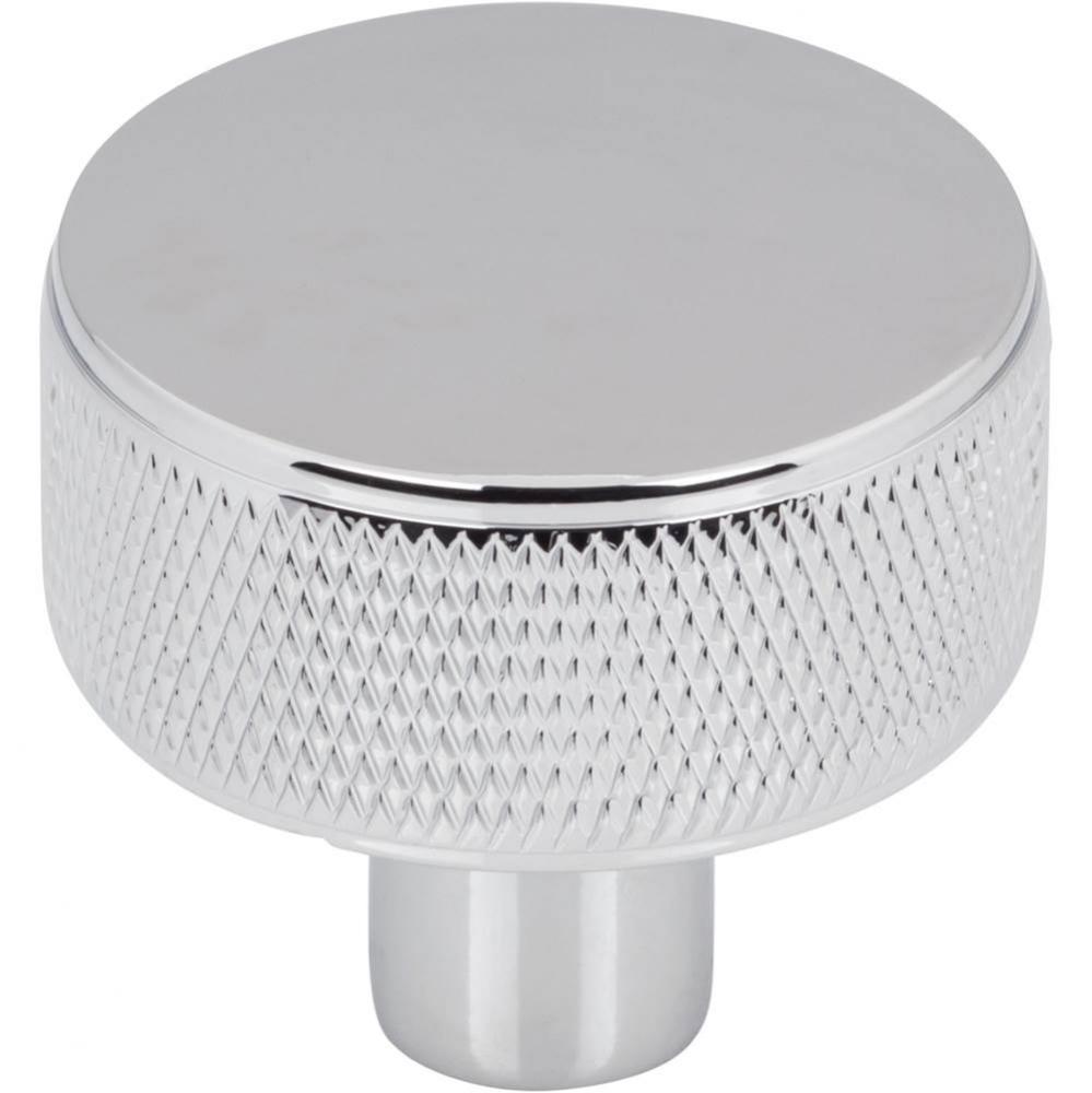 Burnham Round Knob 1 1/4 Inch Polished Chrome