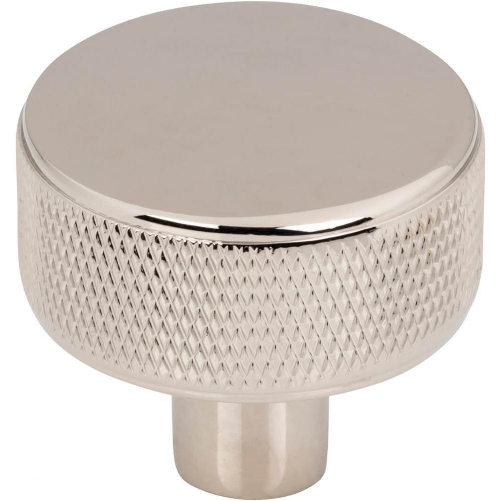 Burnham Round Knob 1 1/4 Inch Polished Nickel