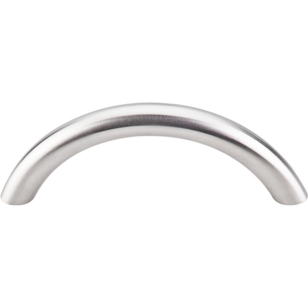 Solid Bowed Bar Pull 3 Inch (c-c) Brushed Stainless Steel