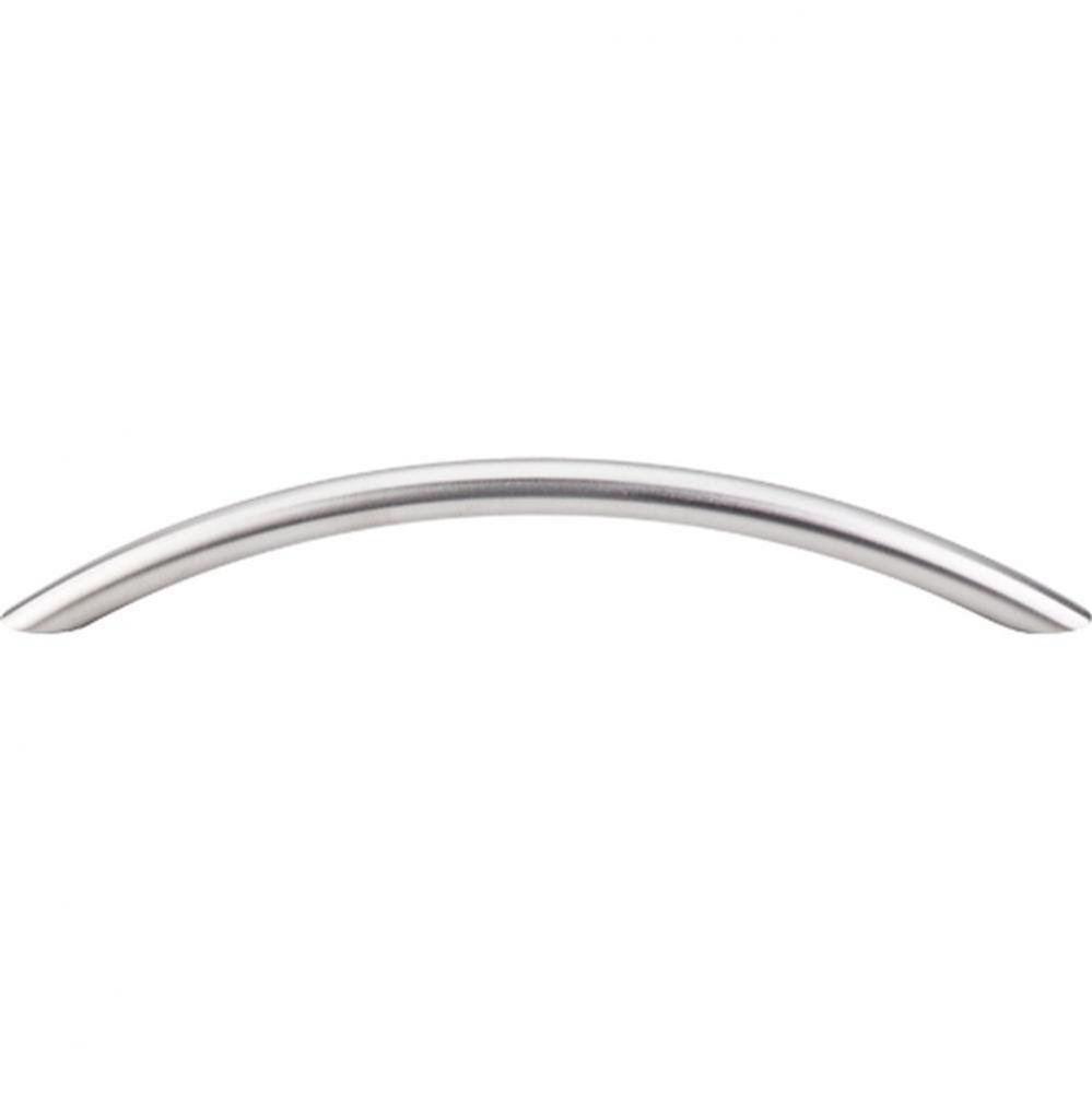 Solid Bowed Bar Pull 6 5/16 Inch (c-c) Brushed Stainless Steel