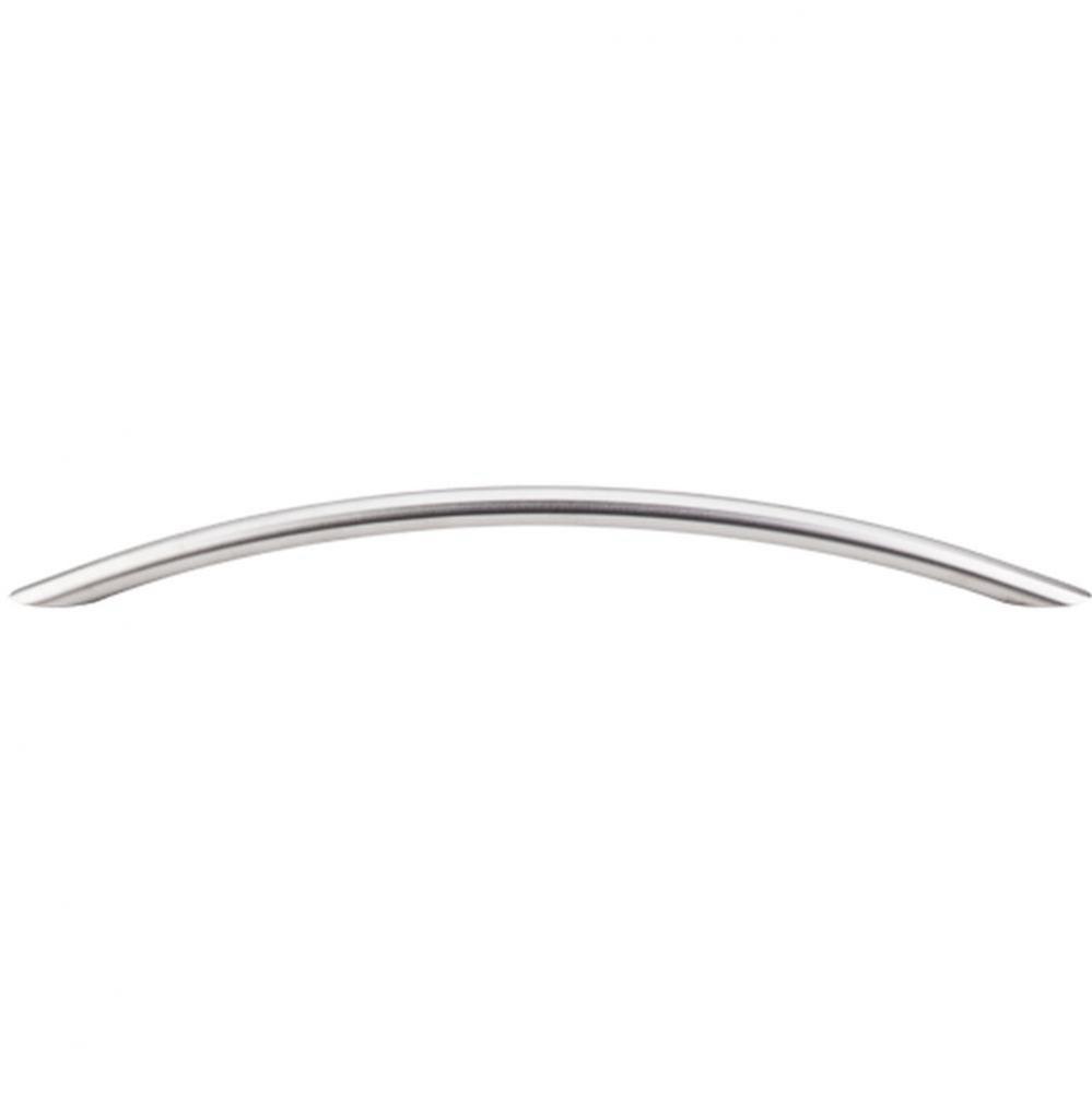 Solid Bowed Bar Pull 8 13/16 Inch (c-c) Brushed Stainless Steel