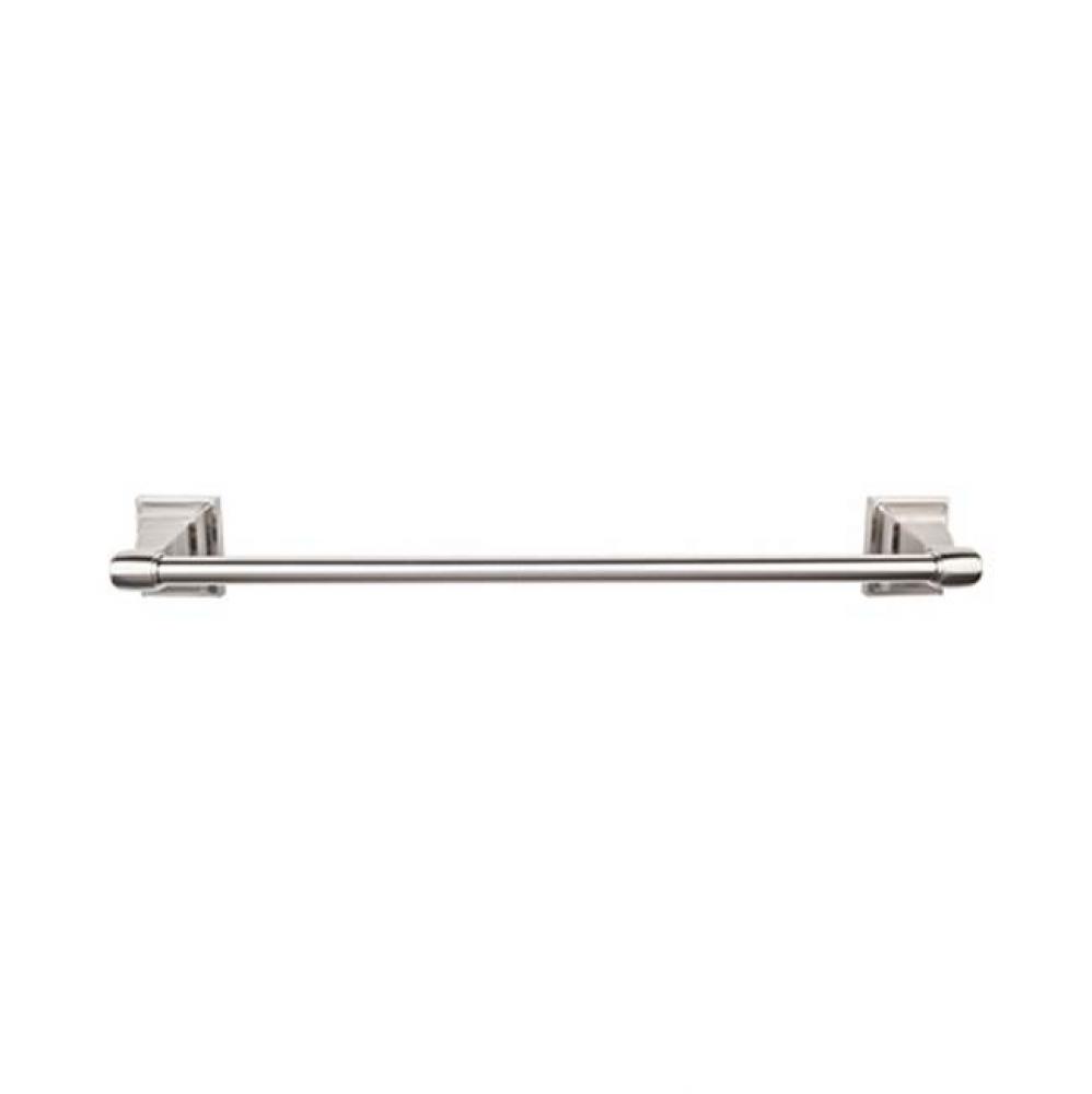 Stratton Bath Towel Bar 24 Inch Single Brushed Satin Nickel