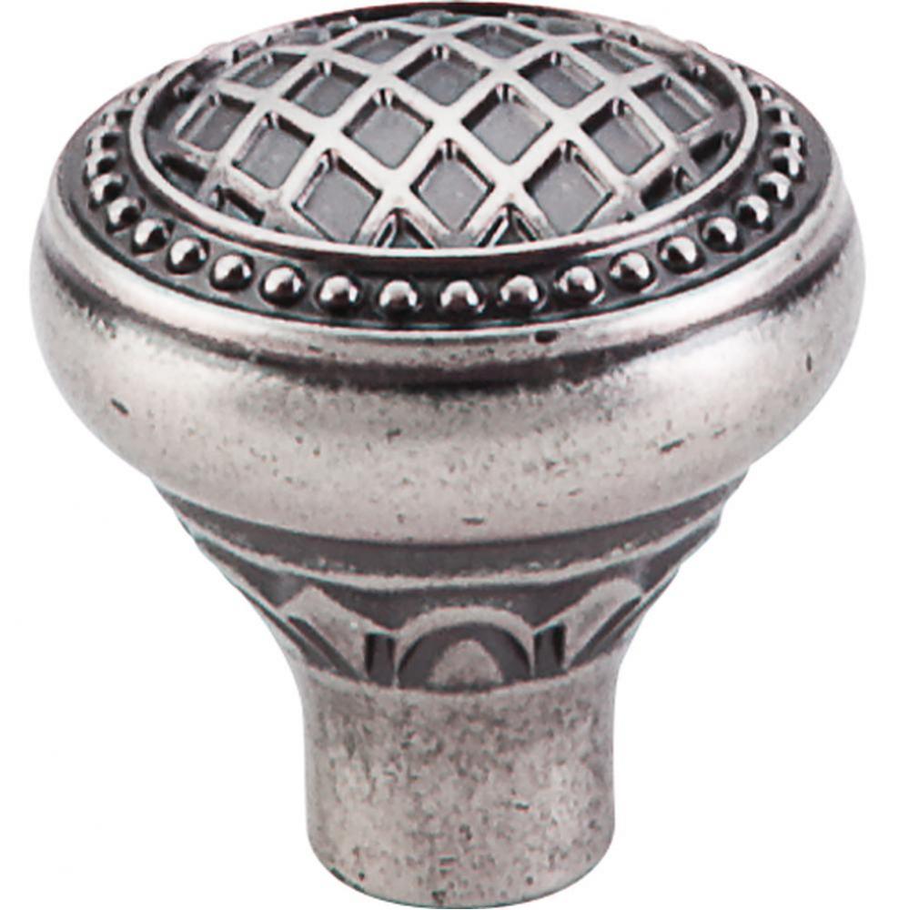 Trevi Round Knob 1 5/16 Inch Pewter Antique