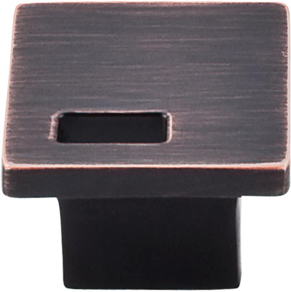 Modern Metro Slot Knob 1 1/4 Inch Tuscan Bronze