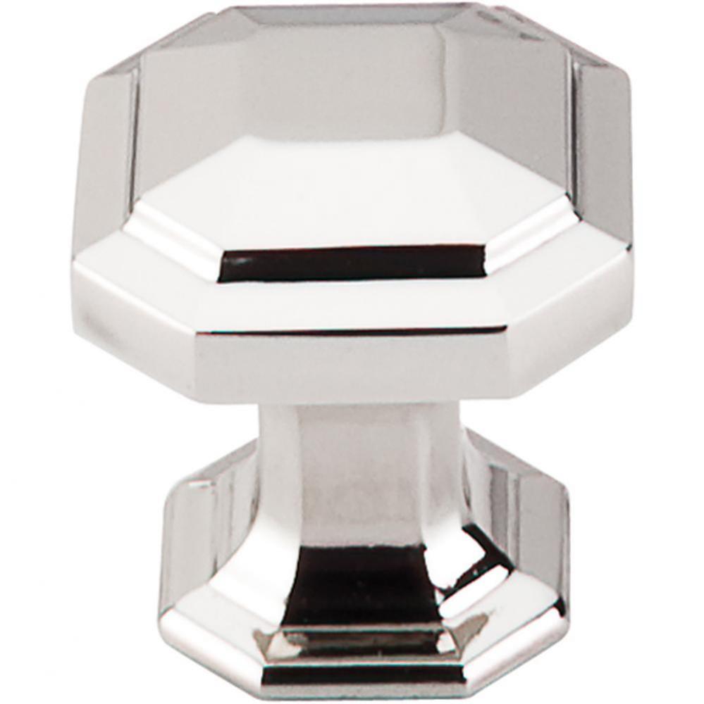 Emerald Knob 1 1/8 Inch Polished Nickel