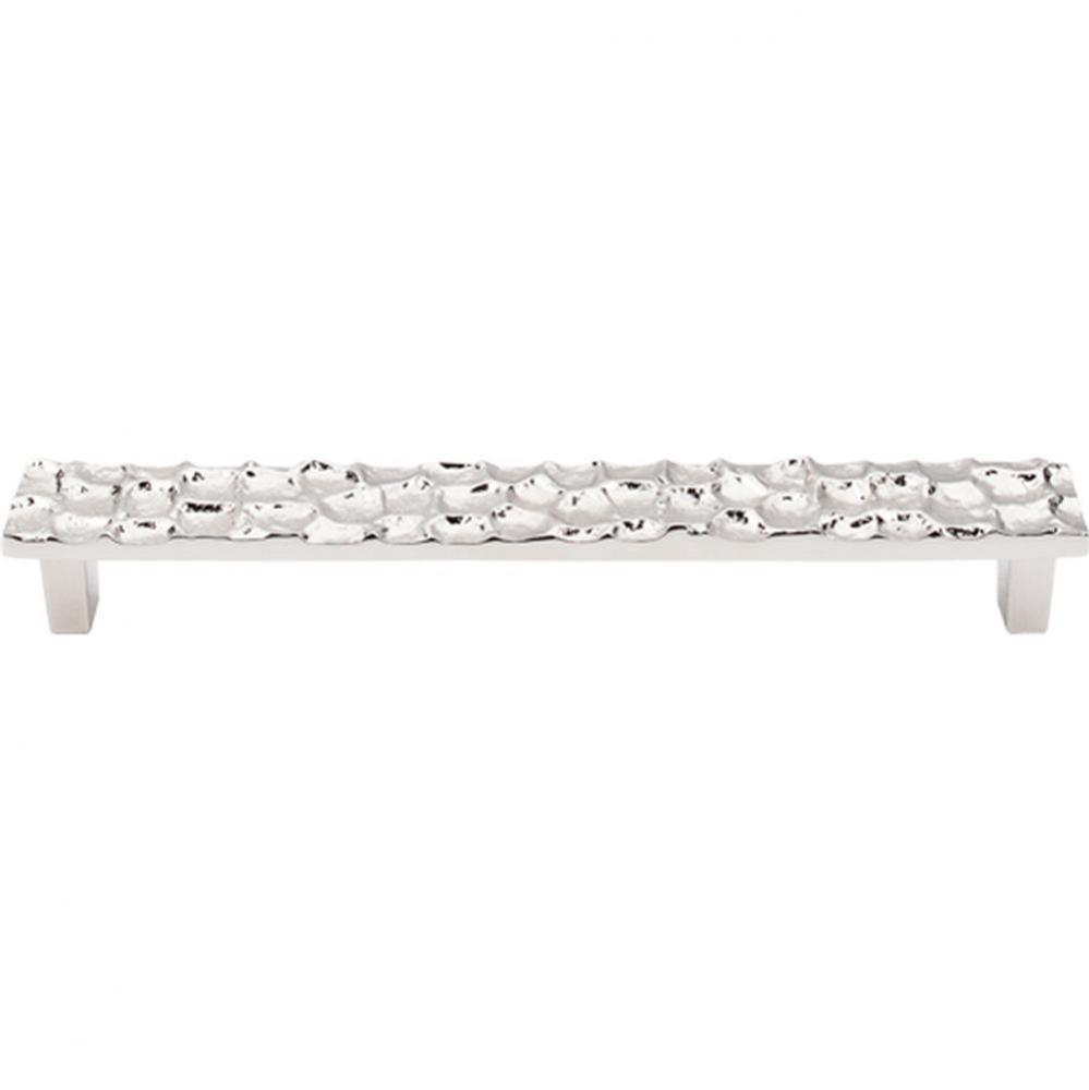 Cobblestone Pull 7 9/16 Inch (c-c) Polished Nickel