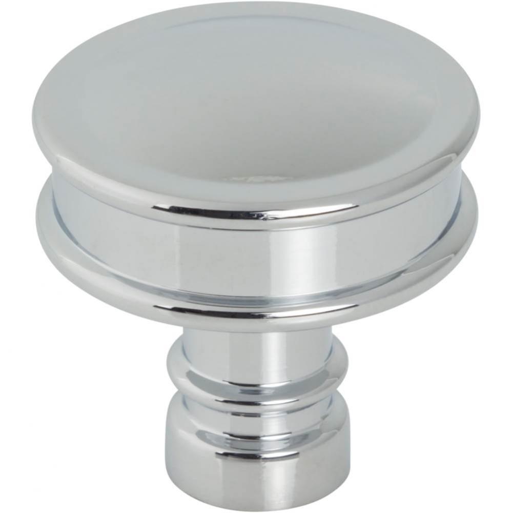Cranford Knob 1 1/4 Inch Polished Chrome